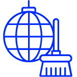cleaning globe icon